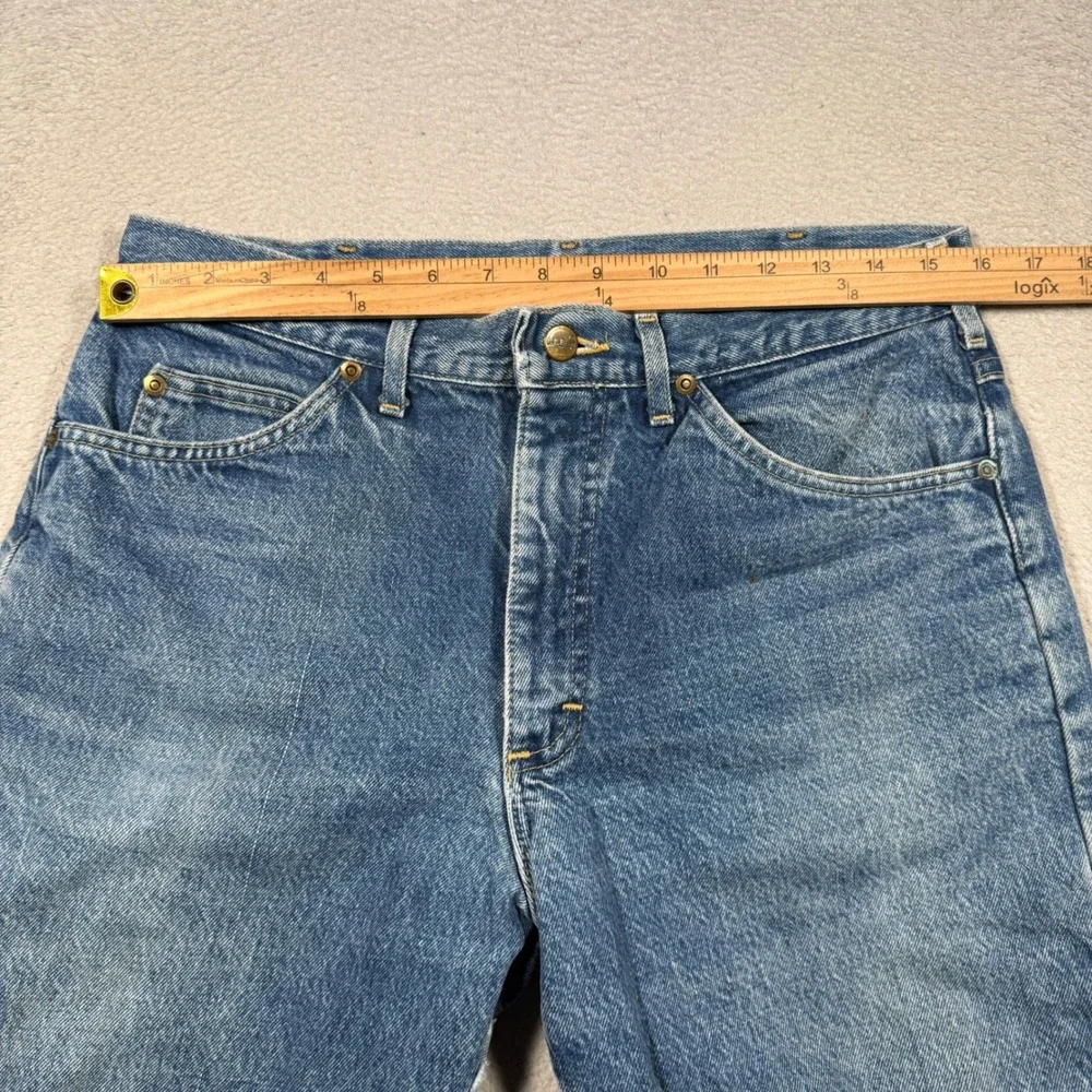 Vintage 90s LL Bean Jeans Mens 34x32 Flannel Lined Union Made in USA Fit Like 32